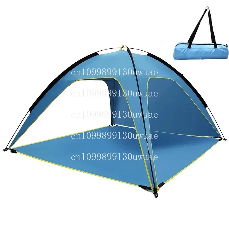 Quick Automatic Opening Beach Tent Sun Shelter Tent Shade Lightwight Pop for Outdoor Camping Three Ventilated and Spacious Tents - Image 2