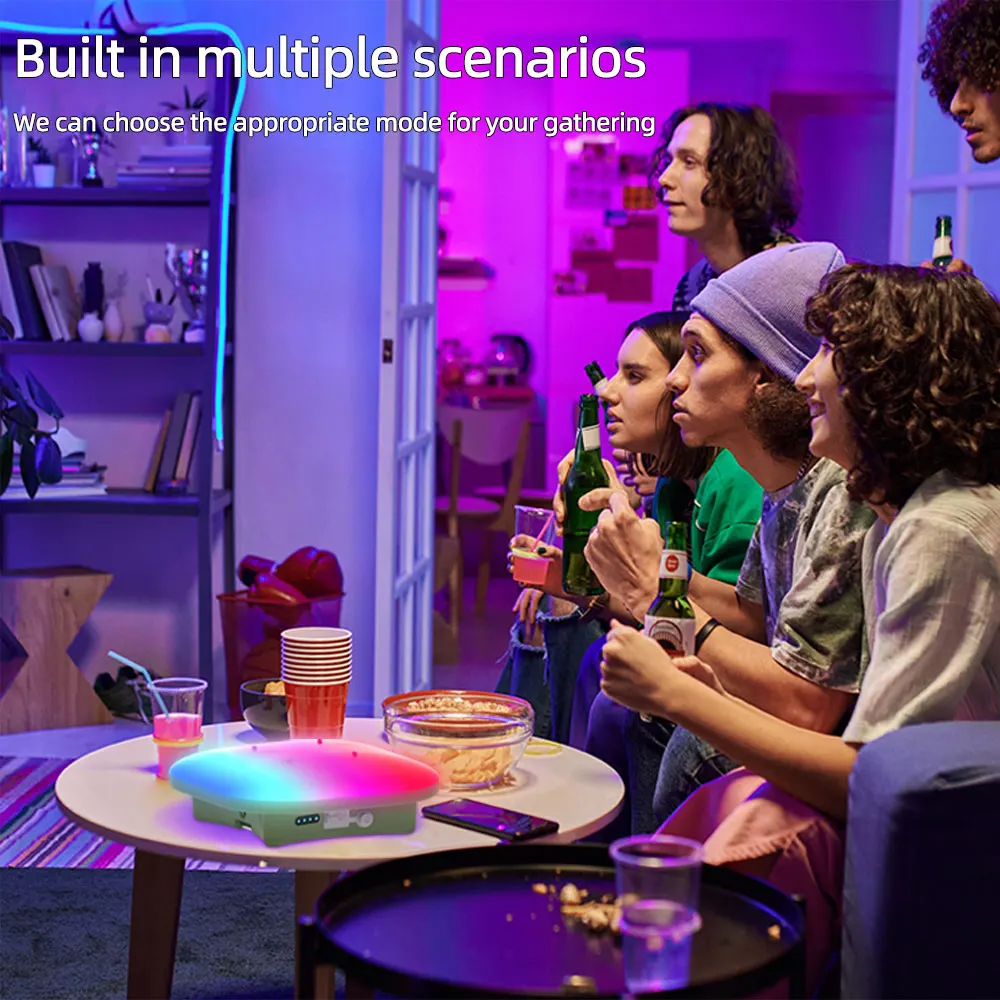 MOSLIGHTING 80W RGB Camping Lantern USB Rechargeable LED Smart Light Bluetooth Control by Tuya APP Music Sync Hanging Tent Light - Image 3