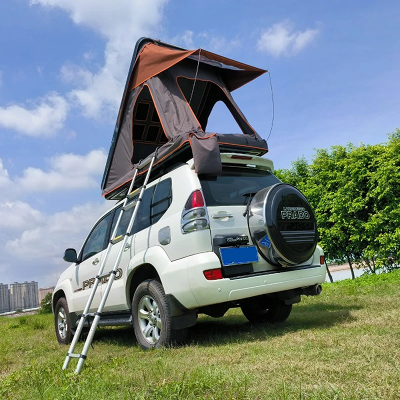 Four-Season Hard Shell Roof Top Tent - Factory Direct Price Waterproof Tent for 2-4 Person Car Camping SUV Pickup - Image 4