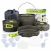 STARCAMP 5-6 Person Aluminium Outdoor Cookware Set Lightweight Anodized For Picnic Camping Travel Compatible Induction Cooker