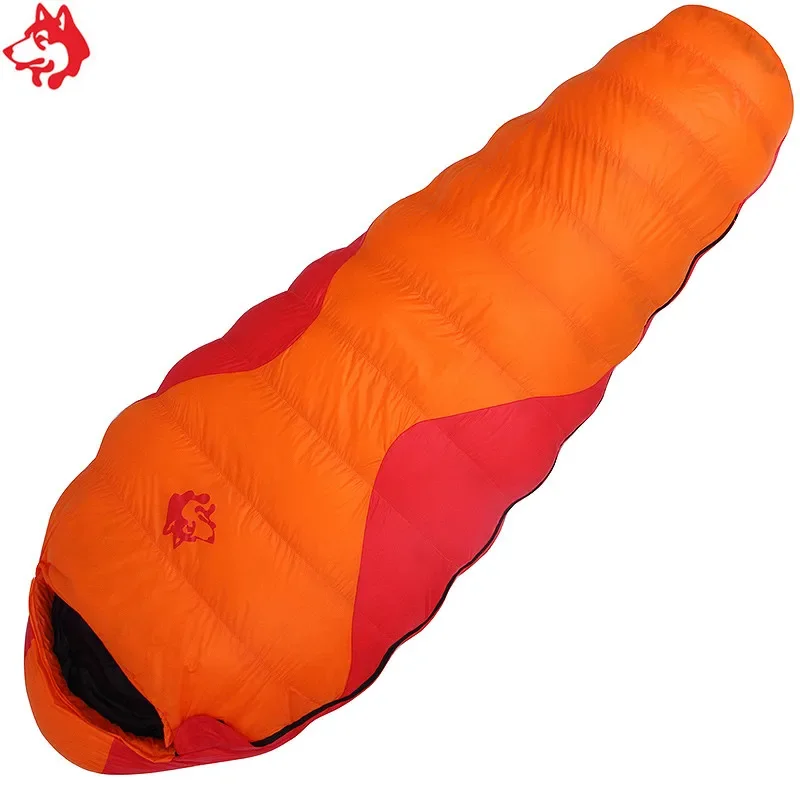 Jungle King CY660 4 Seasons 3 Kinds of Thickness Camping Travel Hiking White Duck Down Feather Filled Mummy Down Sleeping Bags - Image 3