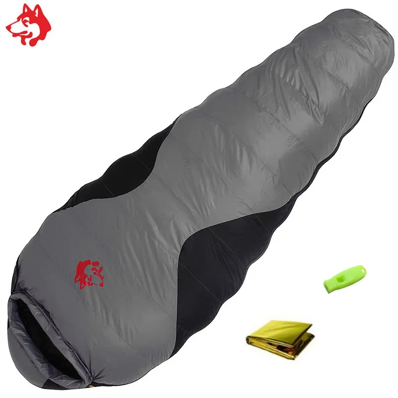Jungle King CY660 4 Seasons 3 Kinds of Thickness Camping Travel Hiking White Duck Down Feather Filled Mummy Down Sleeping Bags - Image 2