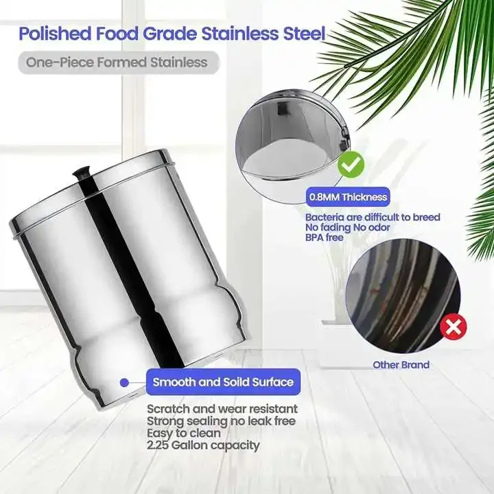 Custom 10L 2.25G Outdoor Camping Drinking Water Purifier Visual Water Level Stainless Steel Gravity Activate Water Filter Bucket - Image 4