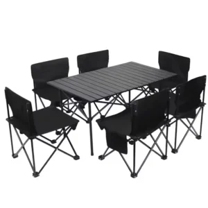 ModernTable and Chair Mountain Garden Park Camping Table Outdoor Multi-functional Folding Aluminum Alloy Table and Chair Set