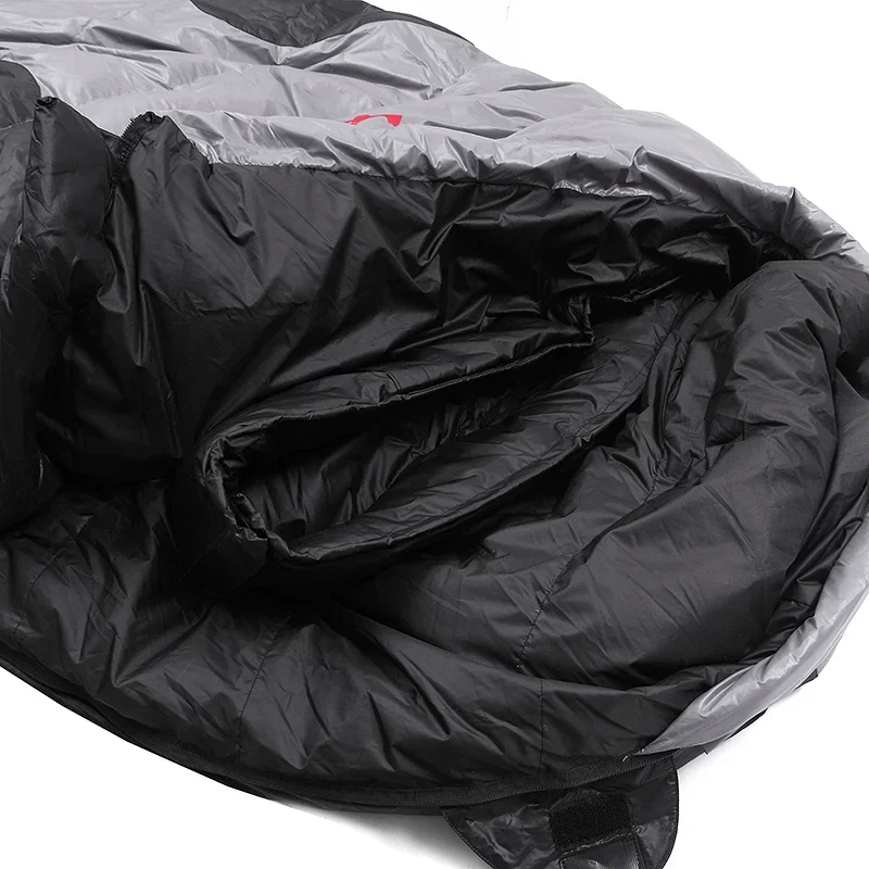 Jungle King CY660 4 Seasons 3 Kinds of Thickness Camping Travel Hiking White Duck Down Feather Filled Mummy Down Sleeping Bags - Image 5