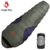Jungle King CY660 4 Seasons 3 Kinds of Thickness Camping Travel Hiking White Duck Down Feather Filled Mummy Down Sleeping Bags