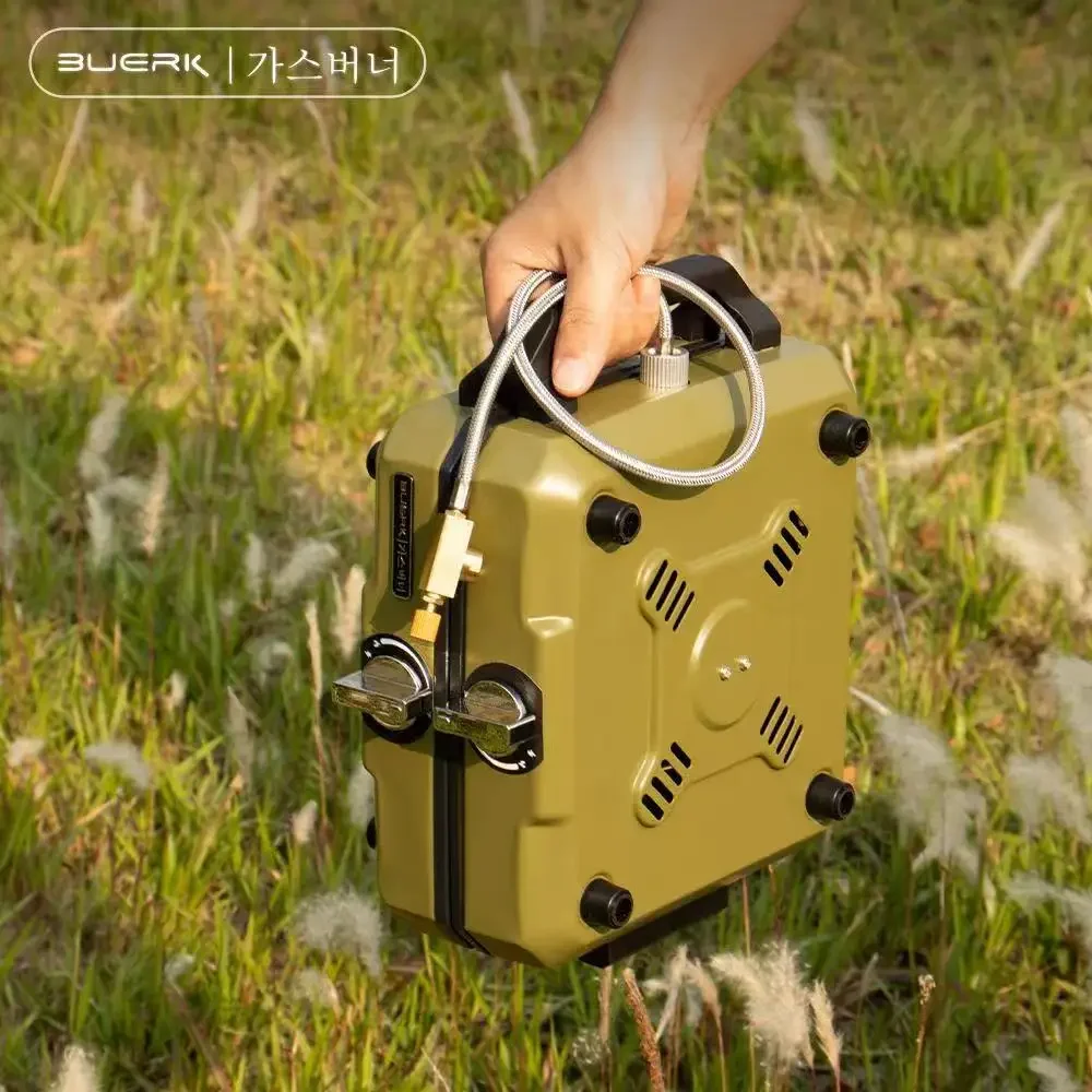 BUERK Camping Stove Double Burner Portable High Firepower Folding Camp Gas Burner Outdoor Bbq Cooking Set Picnic Gas Stove New - Image 3