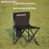 Naturehike BLACKDOG Outdoor Camping Table And Chair Set Carbon Steel Floding Egg Roll Table Portable Oxford Folding Picnic Chair