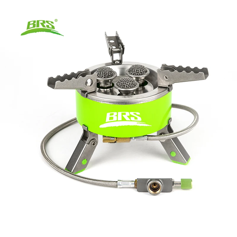 BRS Burner 4200W 7000W Outdoor Camping Gas Stove Foldable Hiking Picnic Furnace Portable Tourist Cooking Burner Camping Supplies