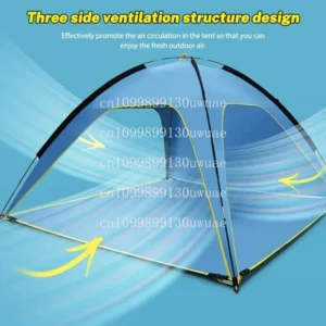 Quick Automatic Opening Beach Tent Sun Shelter Tent Shade Lightwight Pop for Outdoor Camping Three Ventilated and Spacious Tents