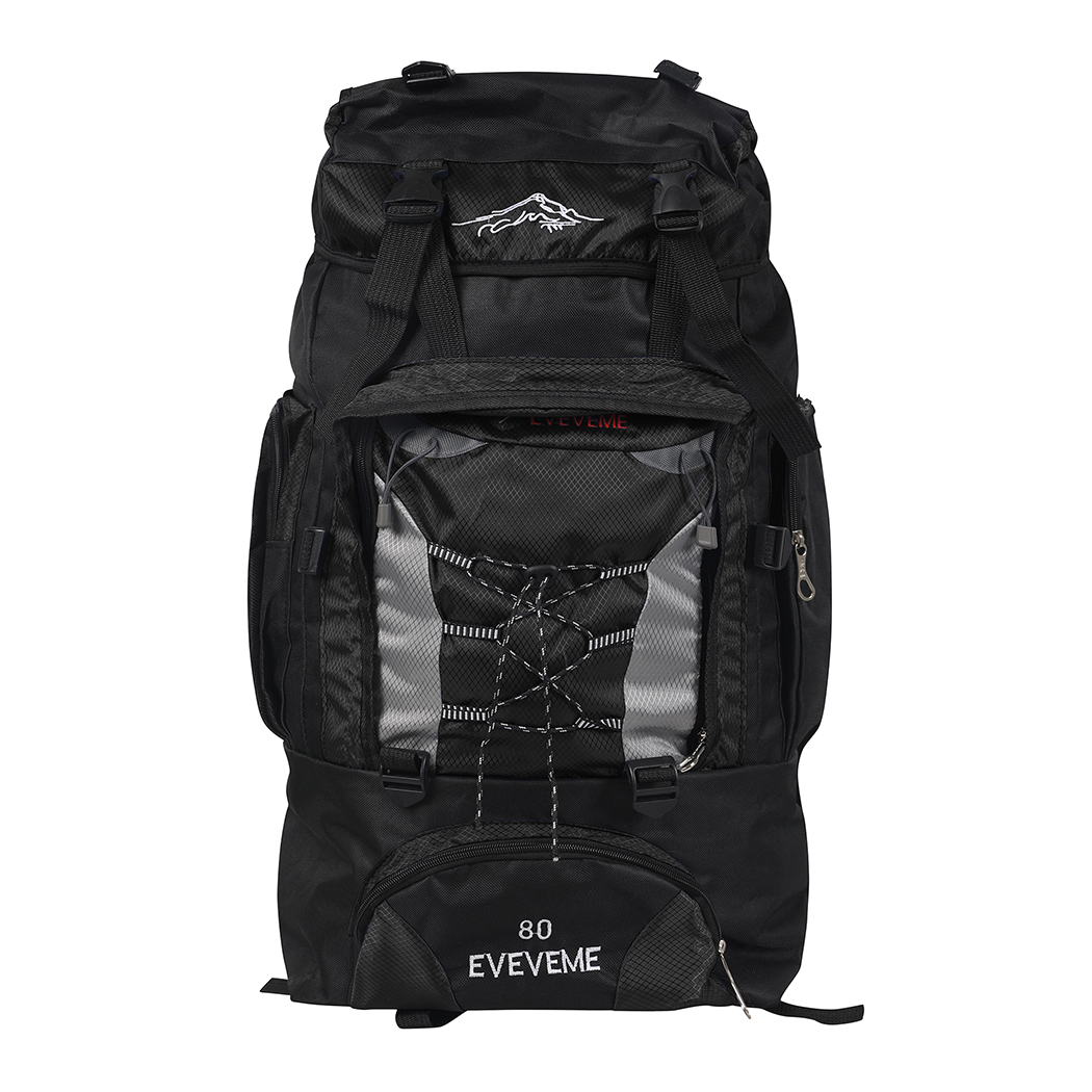 Military Backpack Tactical Hiking Camping Black - Image 2