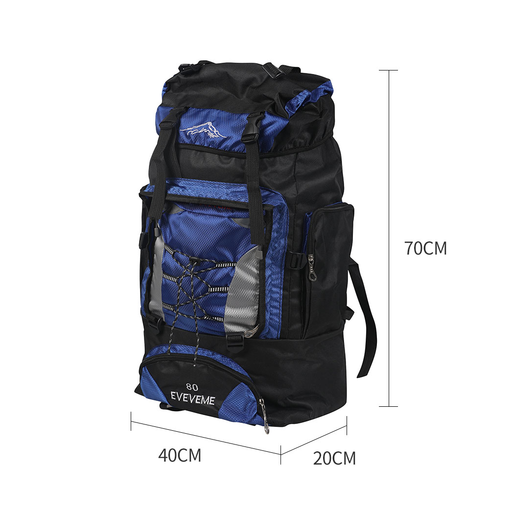 Military Backpack Tactical Hiking Camping Blue - Image 3