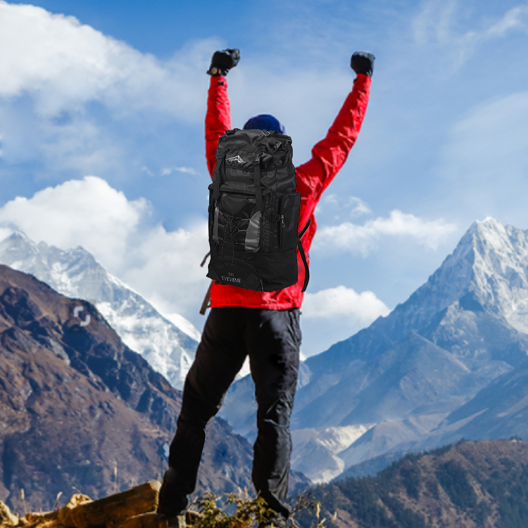 Military Backpack Tactical Hiking Camping Black - Image 8